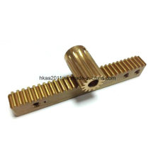 Customized Design CNC Machining Precision Brass Gear Rack and Pinion